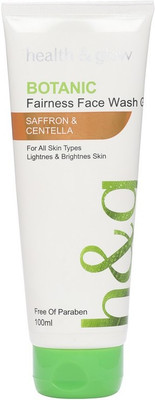 

HEALTH AND GLOW BOTANIC FACEWASH CREAM FAIRNES SAFFRON &CENTALLA 100ML Face Wash(100 ml)