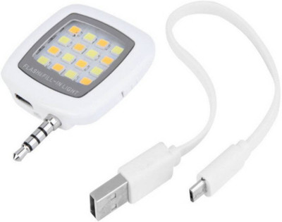 BLENDIA Selfie Flash 16 Light Fill-in Light Pocket Spotlight for all smartphones & apple phones Flash(White)