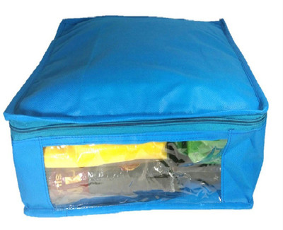 

Afrose High Quality Multipurpose Non-Woven Plain 10inch Saree Cover 1PC Capacity 10-15 Units Saree/Blouse Each(Blue)