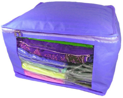 

Afrose High Quality Multipurpose Non-Woven Plain 10inch Saree Cover 1PC Capacity 10-15 Units Saree/Blouse Each(Purple)