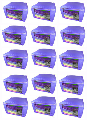 

Afrose High Quality Multipurpose Non-Woven Plain 10inch Saree Cover 15PC Capacity 10-15 Units Saree/Blouse Each(Purple)