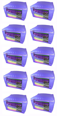 

Afrose High Quality Multipurpose Non-Woven Plain 10inch Saree Cover 10PC Capacity 10-15 Units Saree/Blouse Each(Purple)