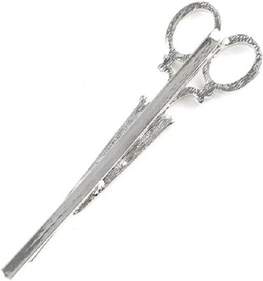 Little Trunk Box Silver Scissors Hair Clip Hair Clip(Silver)