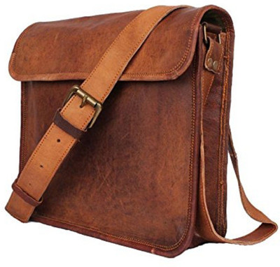 

Mangalmurti 13 inch Laptop Messenger Bag(Brown)