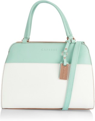 

Caprese Shoulder Bag(White, Green), Green;white