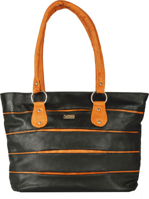 

JG Shoppe Hand-held Bag(Black, Orange)