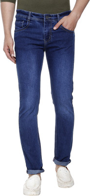 JINJLR Slim Men Blue Jeans