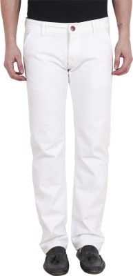 Hootry Regular Men White Jeans