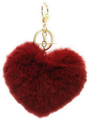 Gemmas Fashion Wine Color Heart Key Chain