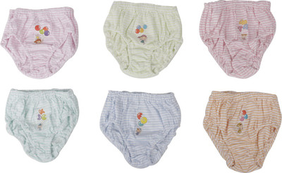 Zero Panty For Girls(Multicolor, Pack of 6)