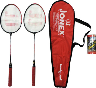

Jonex junior BUNIYAD BADMINTON RACKET SET ( 2 RACKETS AND 3 SHUTTLECOCKS) Badminton Kit