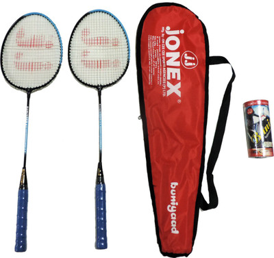 

Jonex PLAY BUNIYAD BADMINTON RACKET SET ( 2 RACKETS AND 3 SHUTTLECOCKS) Badminton Kit