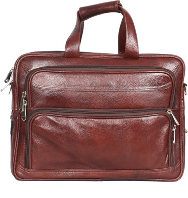 

OBANI 15.6 inch Expandable Laptop Messenger Bag(Brown)