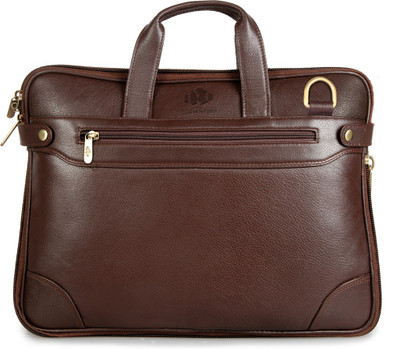 

The Clownfish 12 inch Expandable Laptop Messenger Bag(Brown)