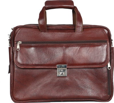 

OBANI 15.6 inch Expandable Laptop Messenger Bag(Brown)