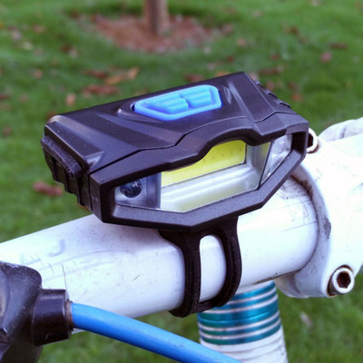 

Shrih USB Rechargeable bicycle headlights 3 Mode LED Headlamp(Black)