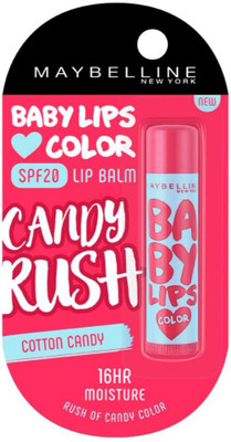 

Maybelline Baby lips Candy Rush Lip Balm Cotton Candy(Pack of: 1, 4 g)