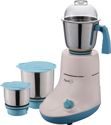 

Pigeon 12305 750 W Mixer Grinder(White, Blue, 3 Jars), Blue;white