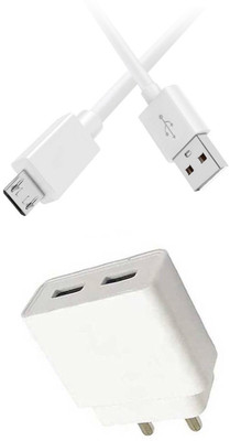 DAKRON Wall Charger Accessory Combo for InFocus Turbo 5 Plus(White)