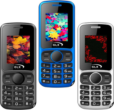

GLX W5 Pack of Three Mobiles(Black$$Blue$$White)
