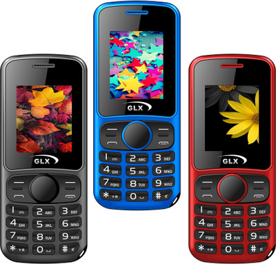 

GLX W5 Pack of Three Mobiles(Red$$Black$$Blue)