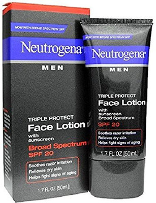 

Neutrogena Men Triple Protect Face Lotion With Sunscreen Spf 20(50.28 ml)
