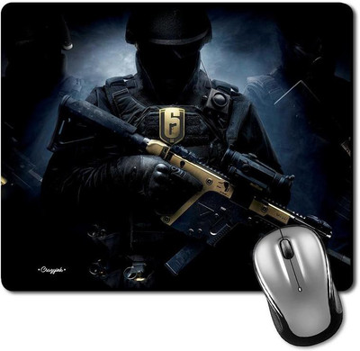 

CRAZYINK MPGolden Gun Soldier Mousepad(Multicolor)