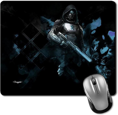 

CRAZYINK MPLong Gun Black Soldier Mousepad(Multicolor)