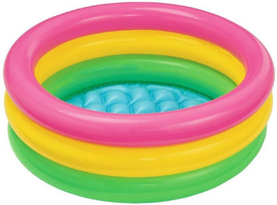 

Amazia Inflatable Water Tub Bathing Pool (3-Feet) (86x25 cm) for Kids(Multicolor)