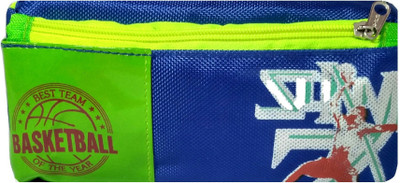 

Monte Polo Kid Green Art Canvas Pencil Box(Set of 1, Multicolor)