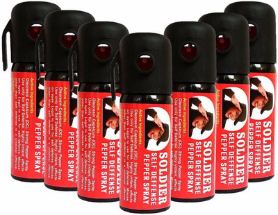

Soldier Self Defense Women Safety upto 10 feet Range Dispensable Combo Pack 7 Pepper Stream Spray