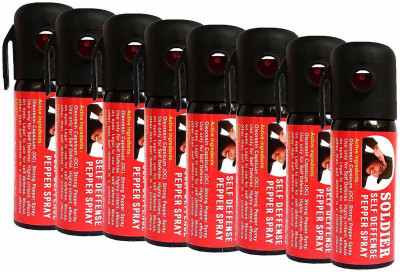 

Soldier Self Defense Women Safety upto 10 feet Range Dispensable Combo Pack 8 Pepper Stream Spray