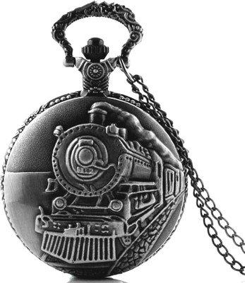 

Dice leader Pocket Watch PW-W012-SG105 Steel Gray Stainless Steel Pocket Watch Chain