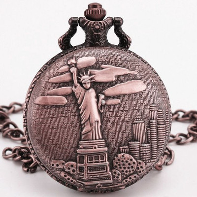 

Dice Leader Pocket Watch PW-W068-RG410 Rose Gold Rose Gold platted Stainless Steel Pocket Watch Chain