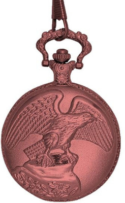 

Dice Leader Pocket watch Embossed : Eagle with Spread wings. PW-W116-RG405 Rose Gold Rose Gold Platted stainless Steel Pocket Watch Chain