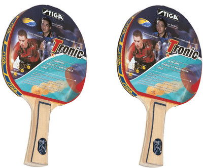 

Cosco Stiga Tronic Table Tennis Bat ( Pack of 2 ) Multicolor Table Tennis Racquet(G4, 350 g)
