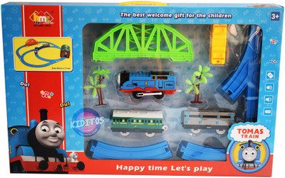 

Kiditos Thomas & Friends Battery Operated Train Track Set with Over-Bridge + Tunnel(Multicolor)
