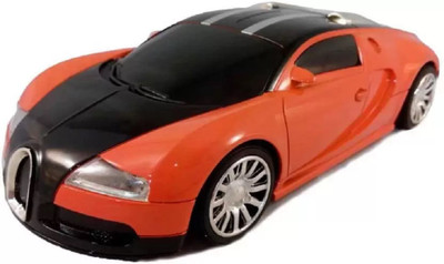 

Kanchan Toys Bugatti Remote Control Car, Rechargeable, Full Function (Orange)(Orange)