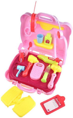 

Montez Role Play Doctor’s Kit 19 Pcs Toy Set with Multiple Accessories and Suitcase for Kids