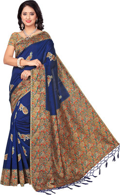 Ratnavati Printed Daily Wear Art Silk Saree(Dark Blue) Ratnavati Printed Daily Wear Art Silk Saree(Dark Blue)