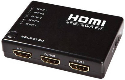 

Blendia HDMI Switcher 5 Ports with Remote Control 1.4b 501 Media Streaming Device(Black)