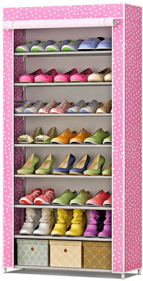 FurnCentral Fabric Shoe Stand(8 Shelves)