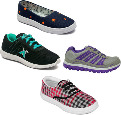 

Asian Women Casual & Running Shoes Combo Pack of 4 Walking Shoes For Women(Multicolor