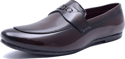 

ROAD STAG LDO Patent Party Wear For Men(Brown