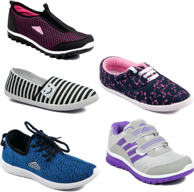 

Asian Women Casual & Running Shoes Combo Pack of  Walking Shoes For Women(Multicolor