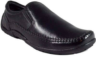 

MarcoUno BLACK FORMAL SHOES GENUINE LEATHER Slip On For Men(Black
