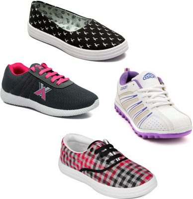 

Asian Women Casual & Running Shoes Combo Pack of 4 Walking Shoes For Women(Multicolor
