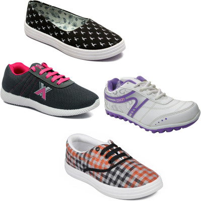 

Asian Women Casual & Running Shoes Combo Pack of 4 Walking Shoes For Women(Multicolor