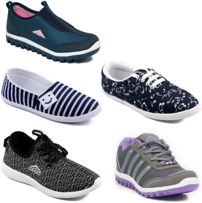 

Asian Women Casual & Running Shoes Combo Pack of  Canvas Shoes For Women(Multicolor