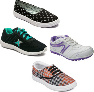 

Asian Women Casual & Running Shoes Combo Pack of 4 Walking Shoes For Women(Multicolor